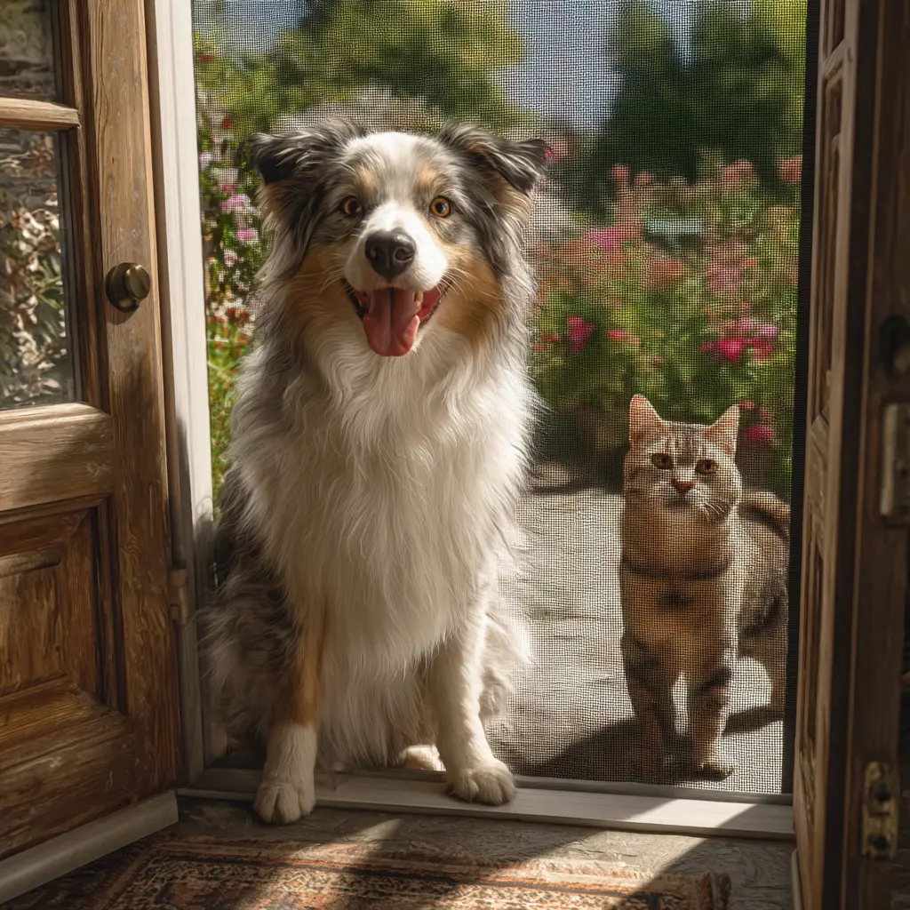 Screen Door Mesh for Pets: Easy In and Out - Magnetic Screen Door Mesh | Laravel