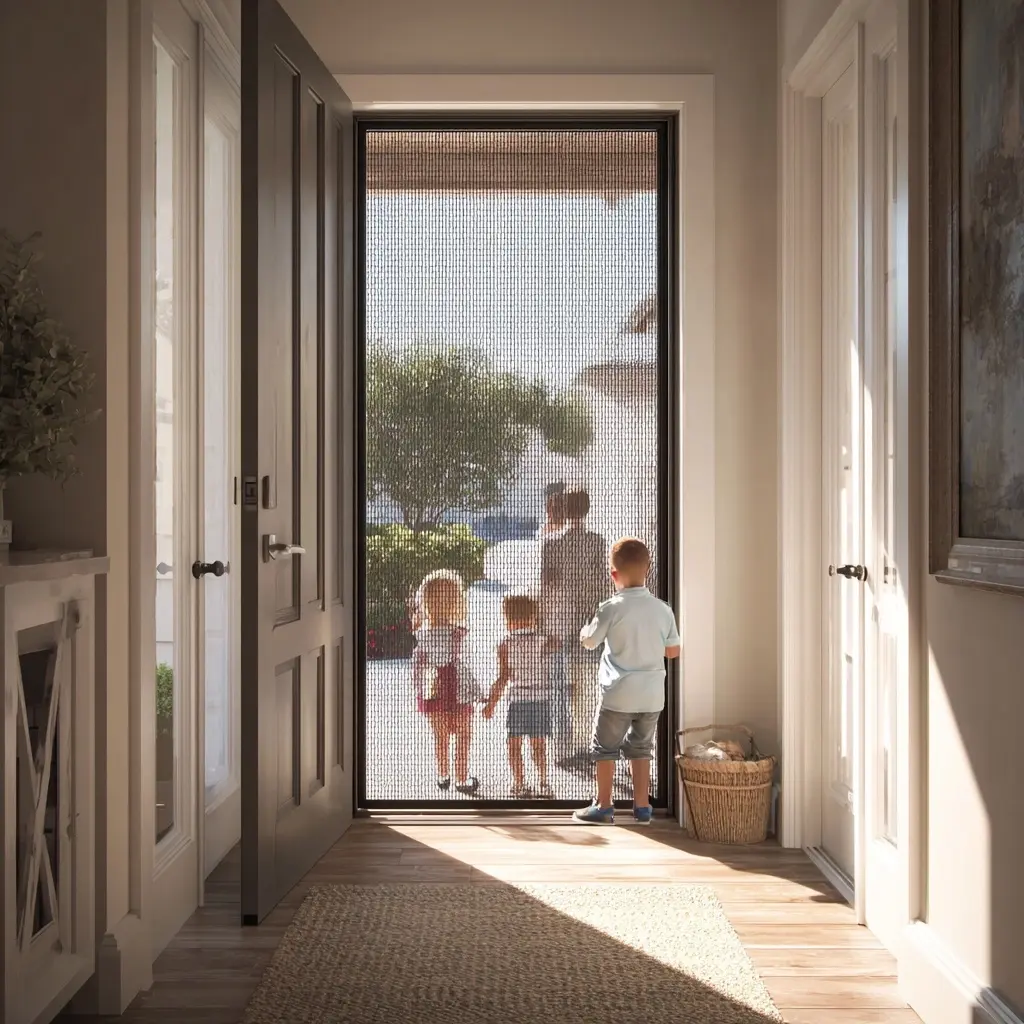 Durable Screen Door Mesh for Busy Households - Magnetic Screen Door Mesh | Laravel