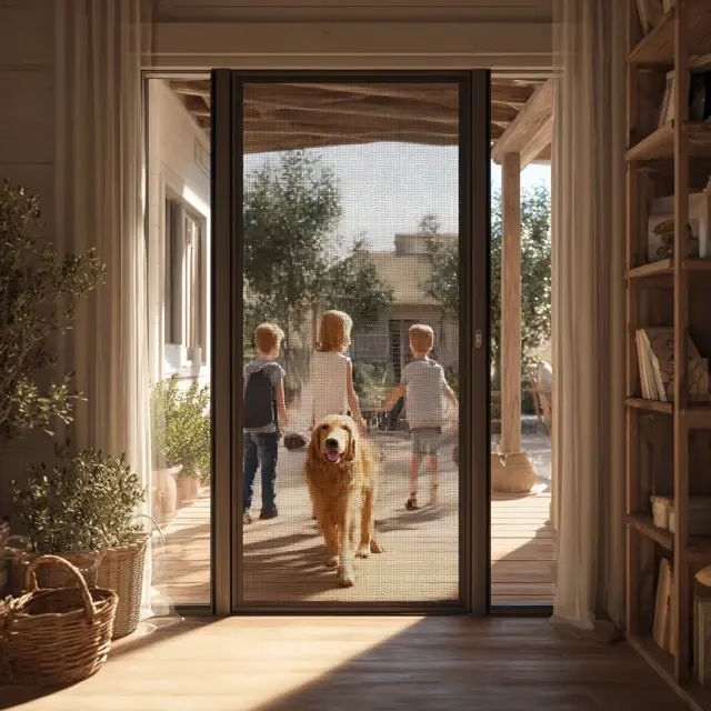 Screen Door Mesh That’s Safe for Kids and Pets - Magnetic Screen Door Mesh | Laravel