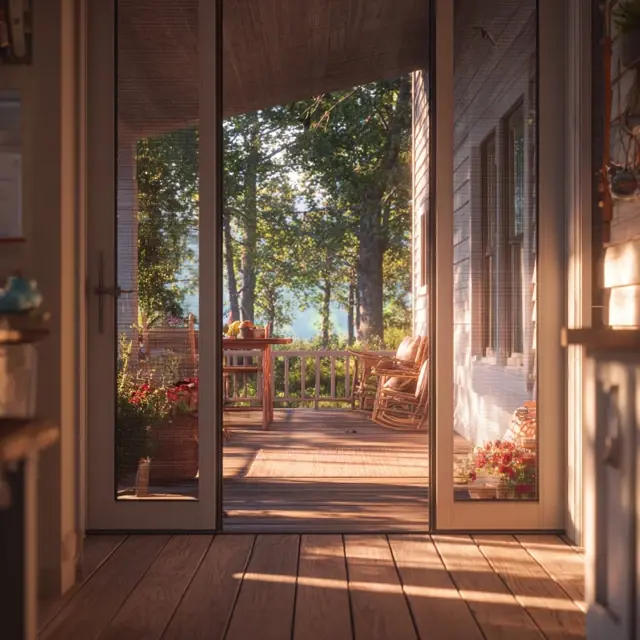 Screen Door Mesh That Makes Summer Relaxing - Magnetic Screen Door Mesh | Laravel