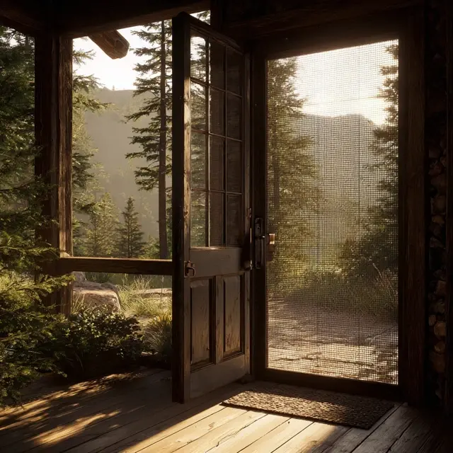 Heavy-Duty Screen Door Mesh for Mountain Cabins - Heavy-Duty and Pet-Resistant Mesh | Laravel