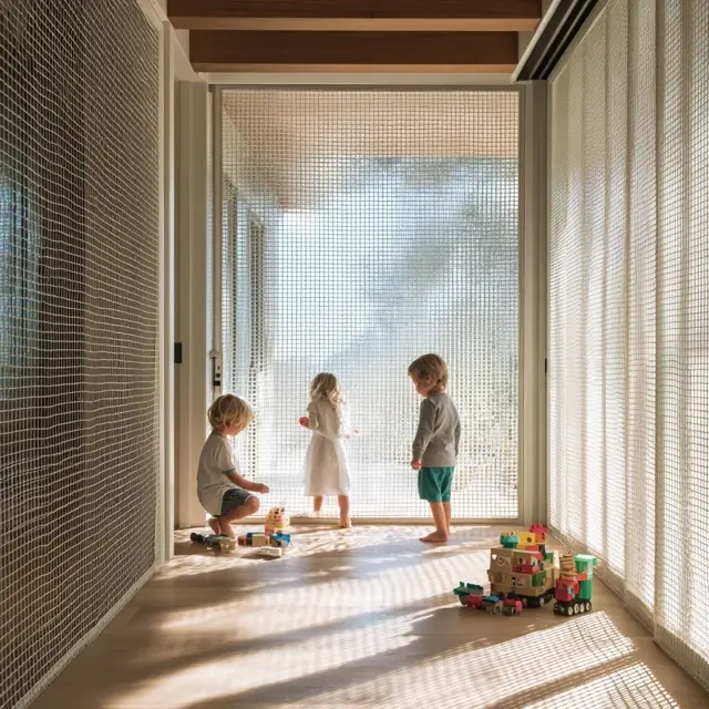 Screen Door Mesh for Families with Small Kids - Heavy-Duty and Pet-Resistant Mesh | Laravel