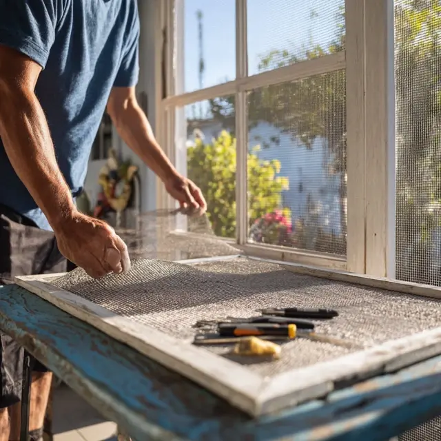 How to Replace Worn Screen Door Mesh at Home - DIY Screen Door Mesh Kits | Laravel