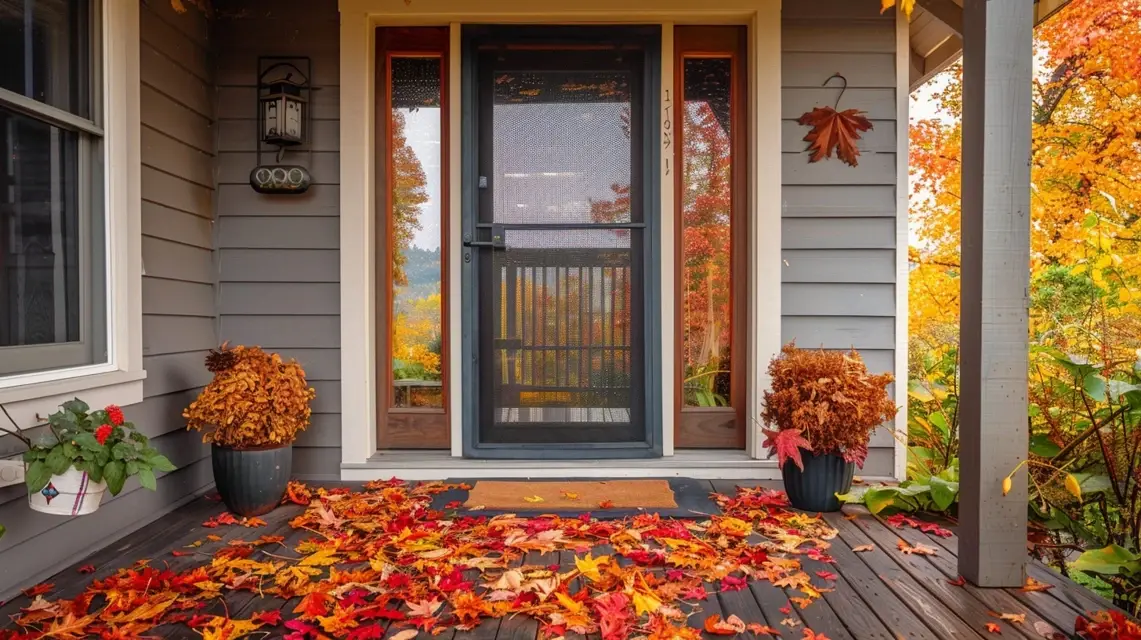 Fall Leaf Cleanup Made Easier with Screen Door Mesh - Seasonal Screen Door Mesh Tips | Laravel
